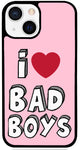 כיסוי בעיצוב משפטים - I lovee bad boys